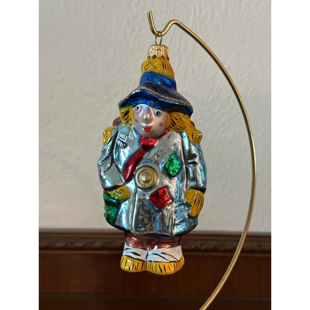 The Wizard of Oz Scarecrow Handblown Christmas Ornament Polonaise Kurt Adler